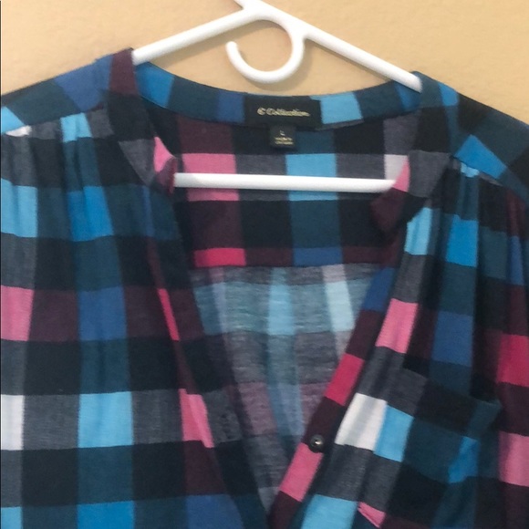 Cute multicolor plaid shirt - Picture 2 of 3